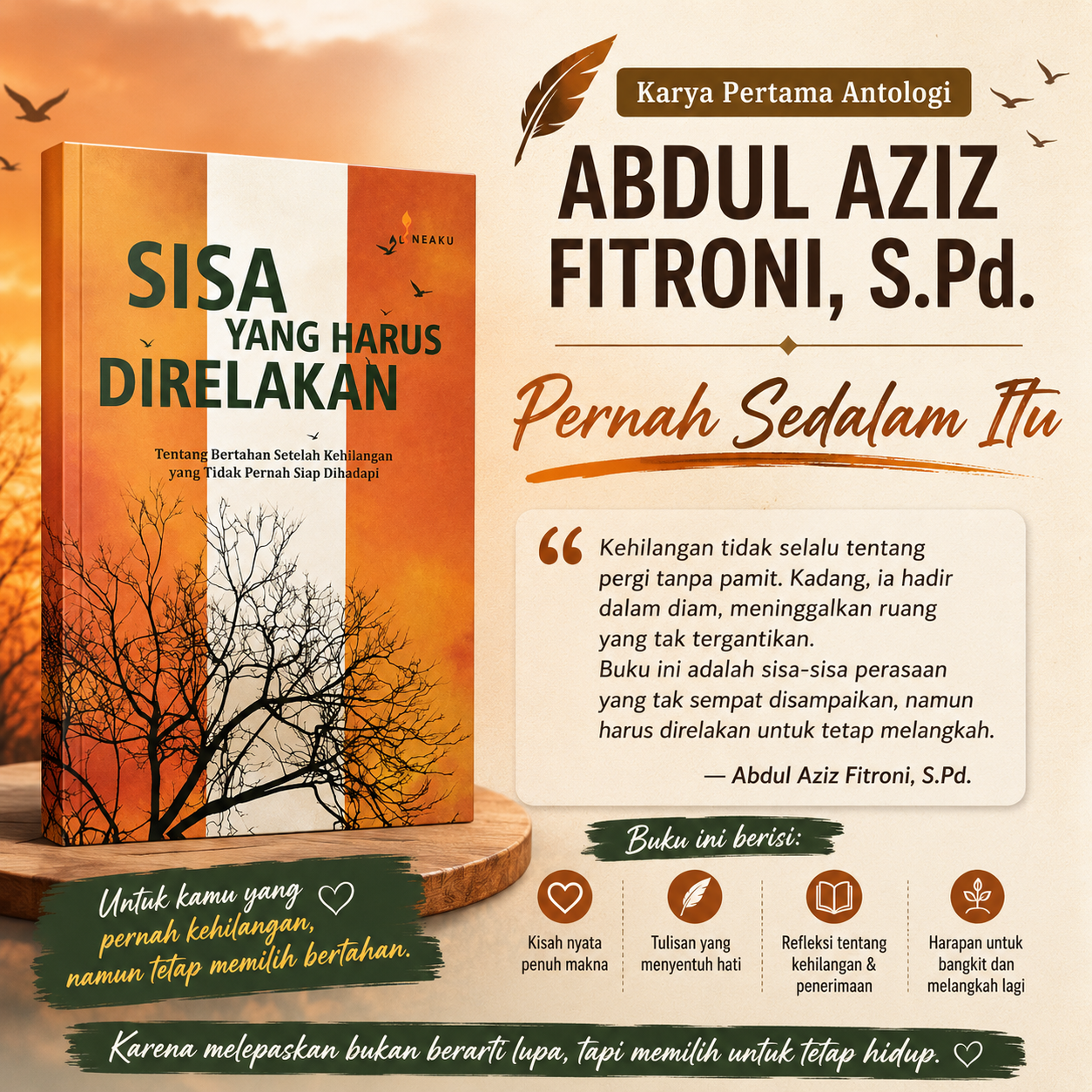 Karya Pertama Antologi Abdul Aziz Fitroni, S.Pd. — “Pernah Sedalam Itu”