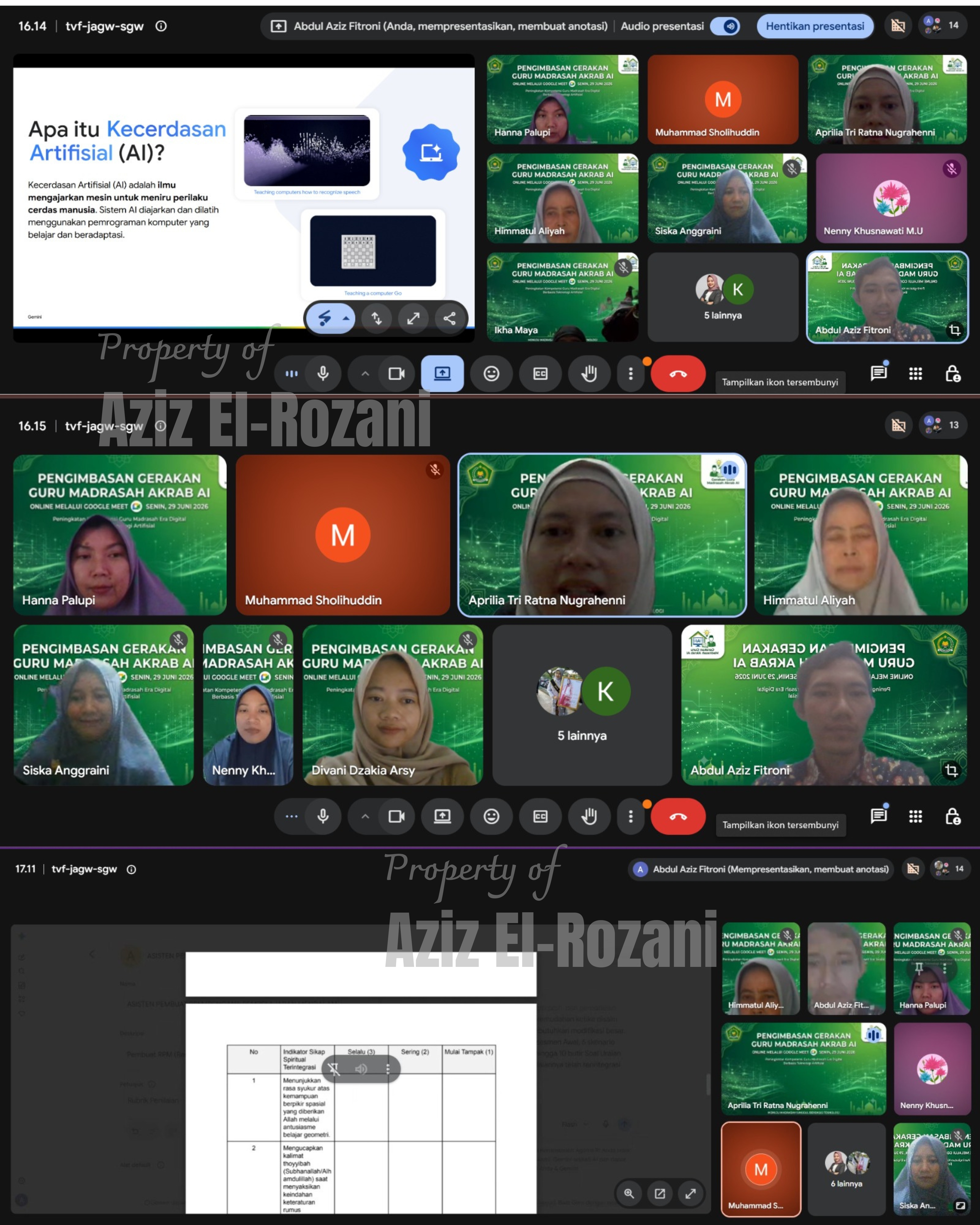PENGIMBASAN GEMINI AI VIA GOOGLE MEET